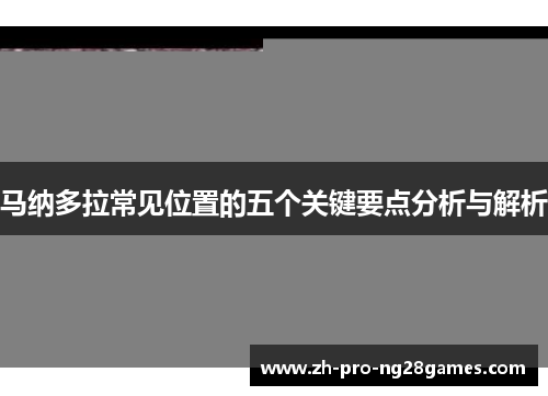 马纳多拉常见位置的五个关键要点分析与解析